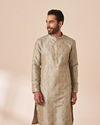 Light Grey Jacquard Kurta Pajama